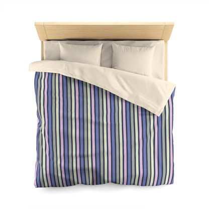 Earthy Stripes Microfiber Duvet Cover