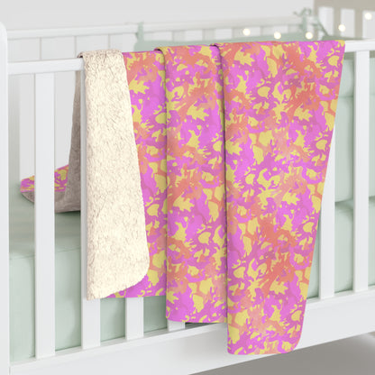 Sunset Sorbet Camo Fleece Blanket