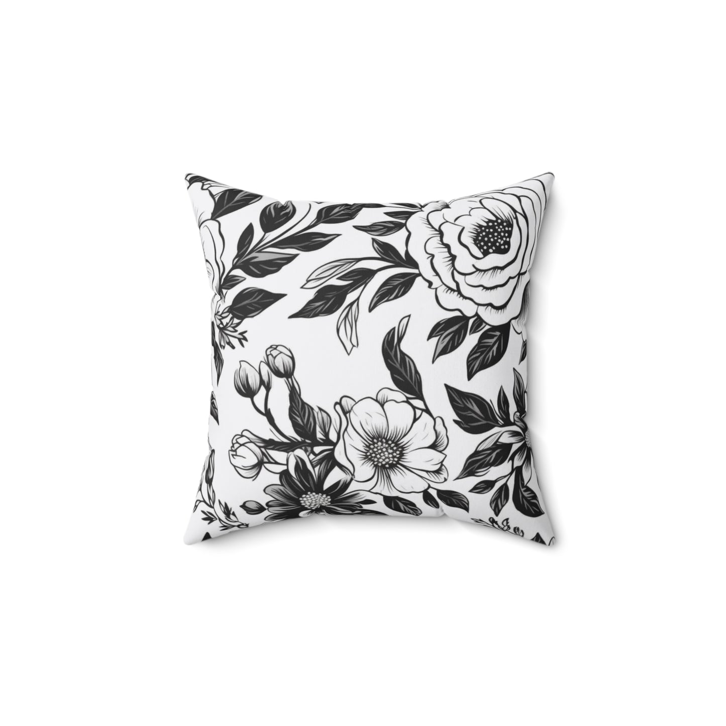 Whispering Blooms Throw Pillow
