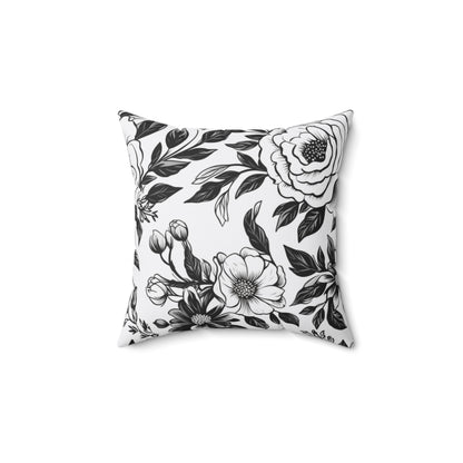 Whispering Blooms Throw Pillow