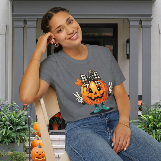 Pumpkin Peace Adult T-shirt