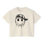 Melty Smiley Face w/Hat Women's Boxy Tee