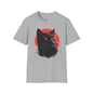 Black Cat Over Full Moon 2 Adult T-shirt