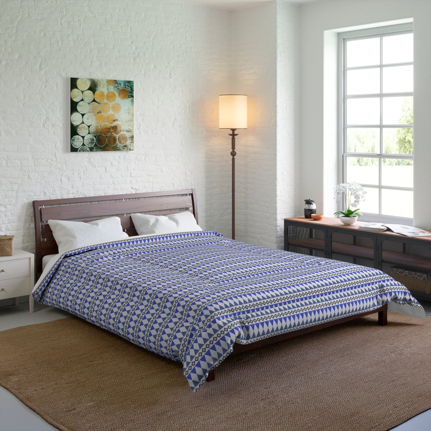 Sapphire Cairn Stripes Comforter