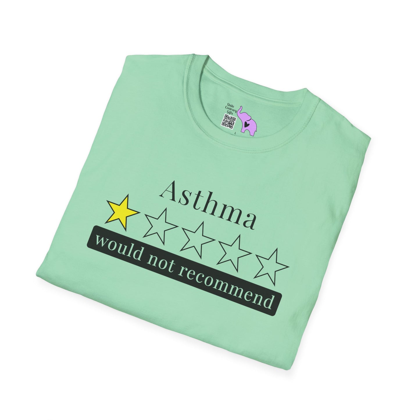 Asthma 1 Star Would Not Recommend Adult T-shirt