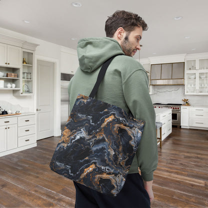 Moonspill Marble Canvas Tote Bag