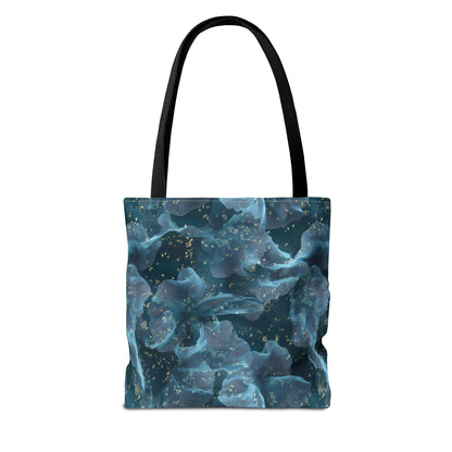 Midnight Sheer & Lace Canvas Tote Bag