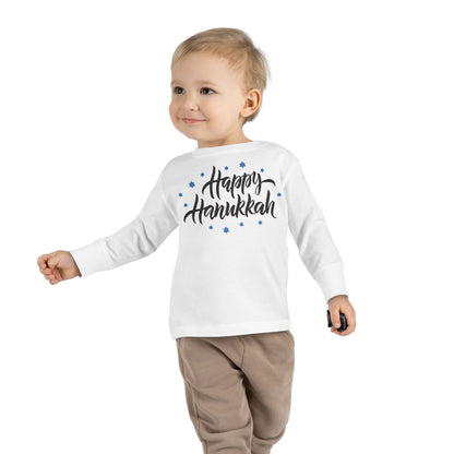 Happy Hanukkah 3 Toddler Long Sleeve Tee