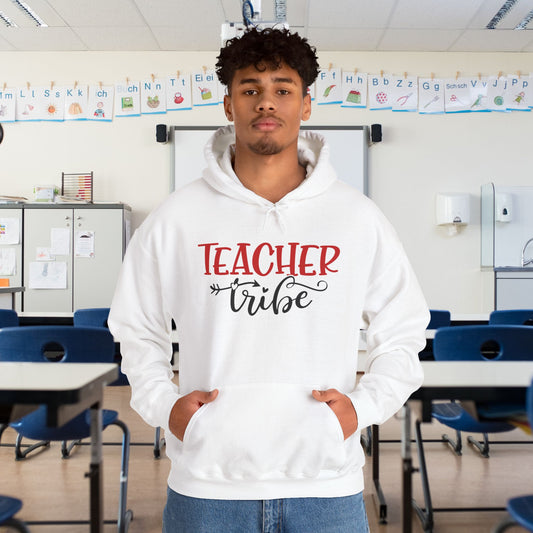 Teacher Tribe Heart Heavy Blend™ Hooded Sweatshirt