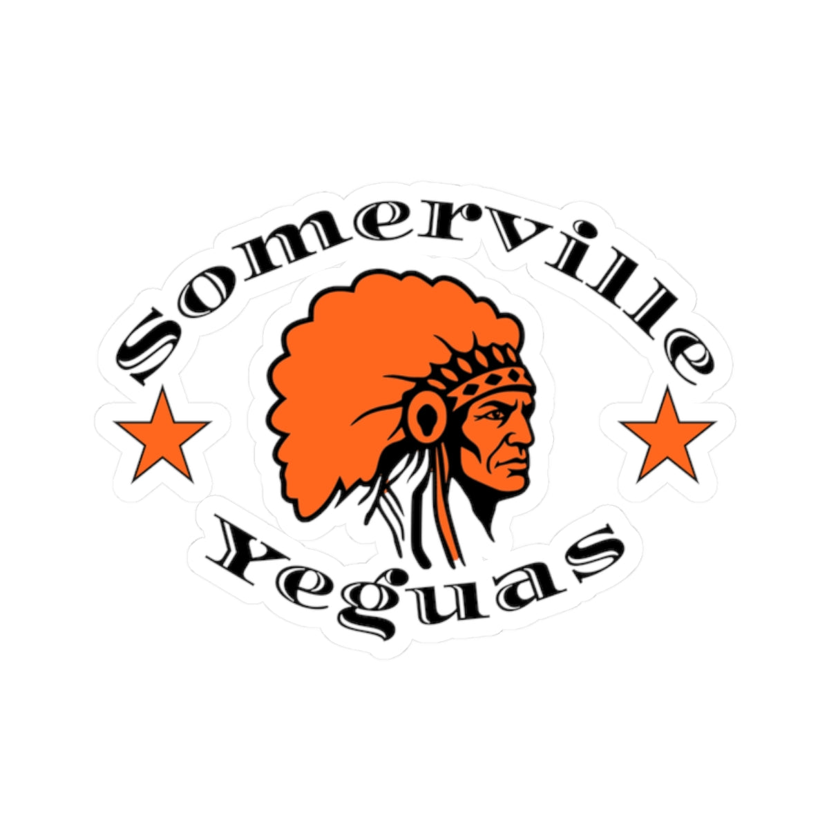 Somerville Yeguas Classic, Black Kiss-Cut Decal