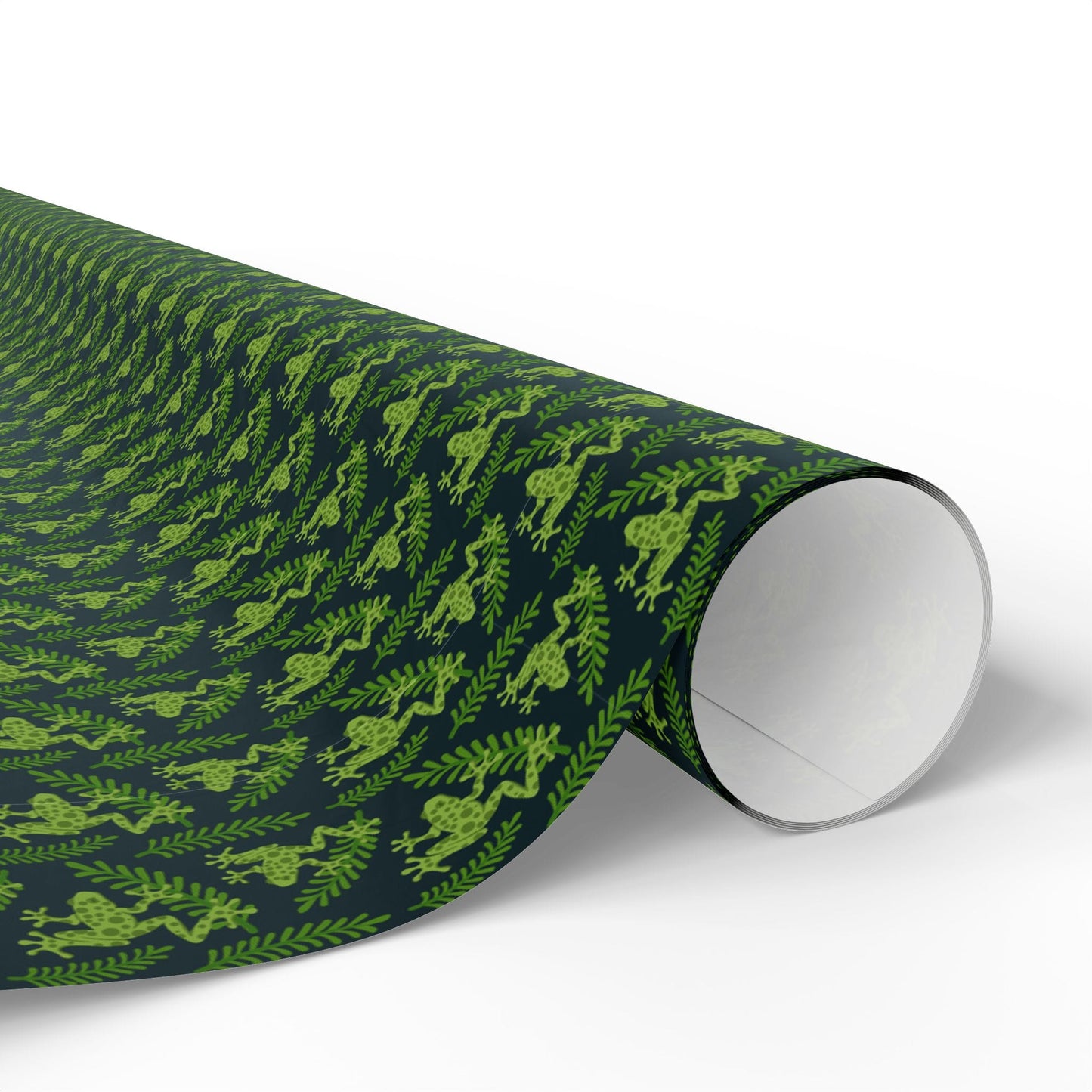 Emerald Canopy Frogs Wrapping Paper