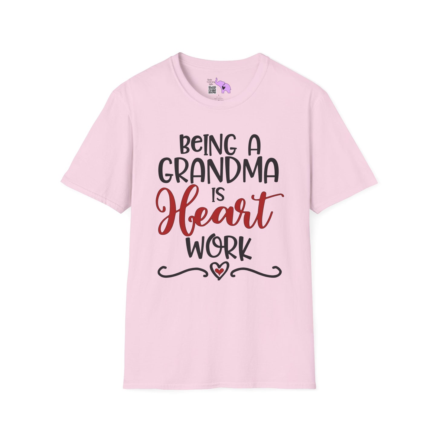 Being A Grandma Is Heart Work Adult T-shirt
