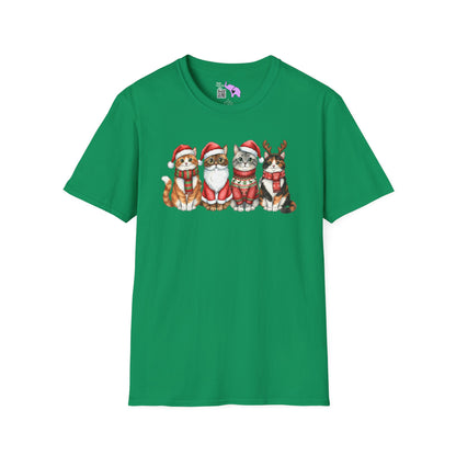Santa Claus Cats Adult T-shirt