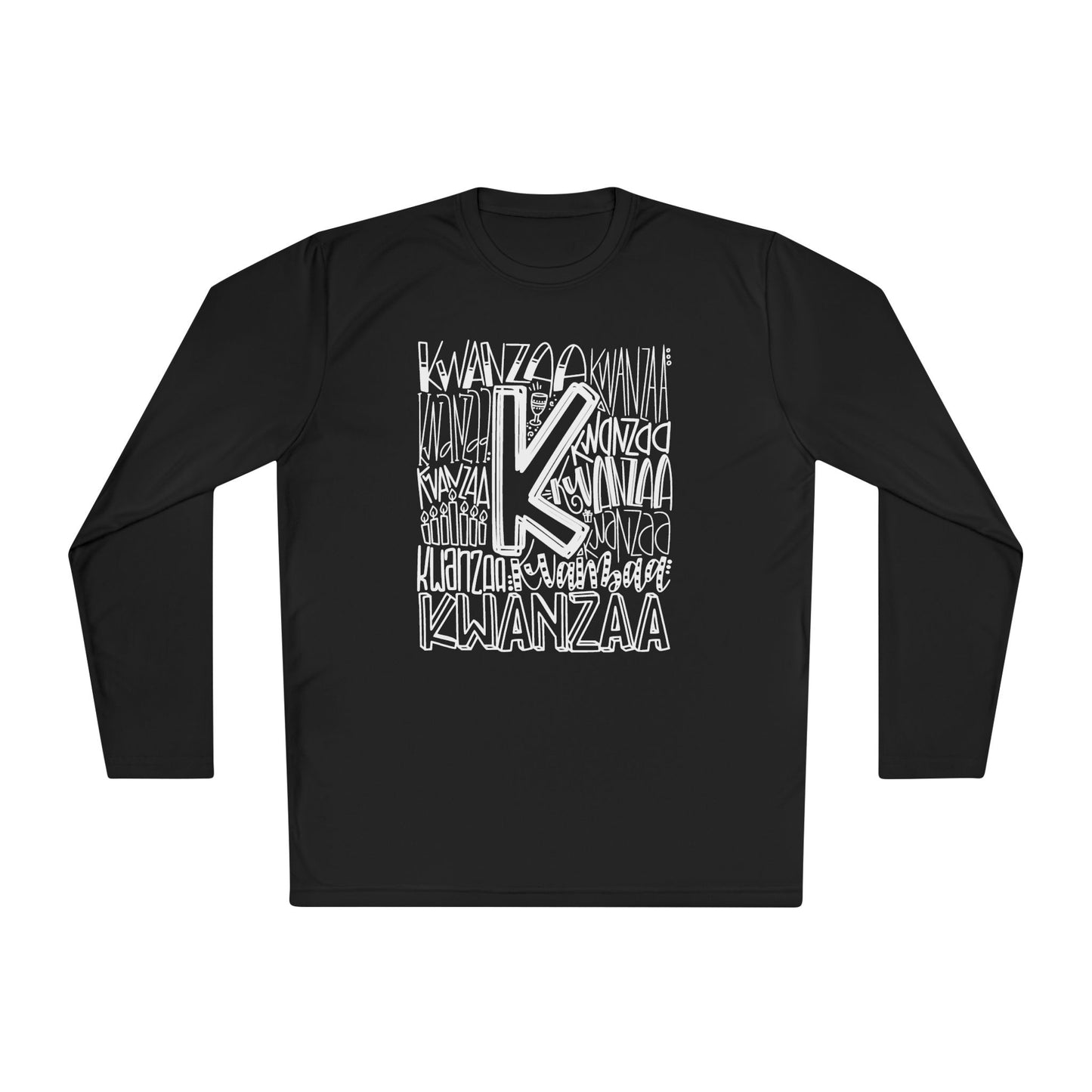 Kwanzaa Wordcloud Adult Long Sleeve Tee