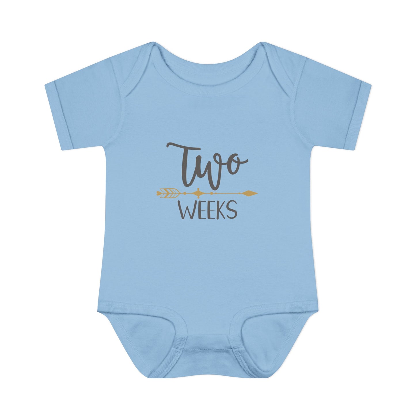 Golden Arrow Milestone Baby Bodysuit-Two Weeks