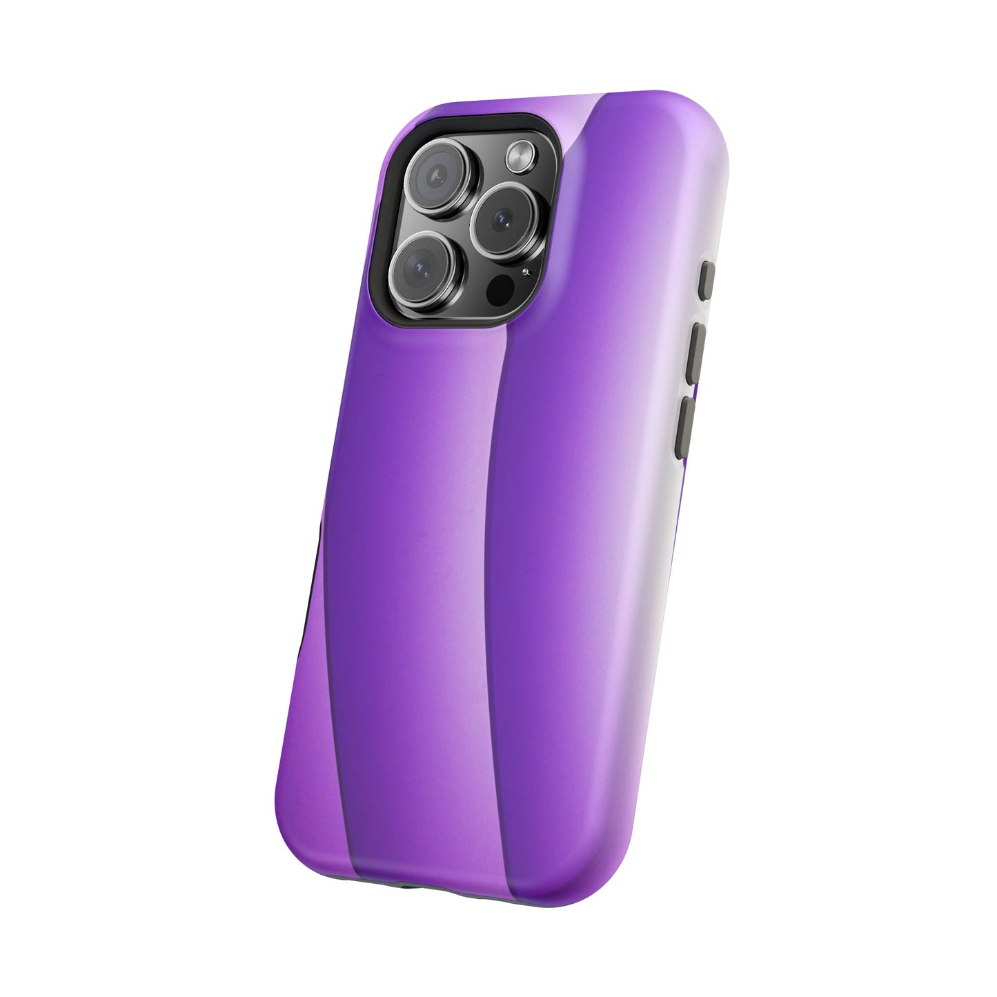 Purple Gradient Stripes MagSafe® Compatible Tough Case for iPhone