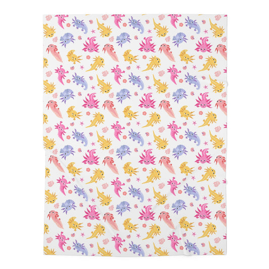 Axolotl Whimsy Baby Swaddle Blanket