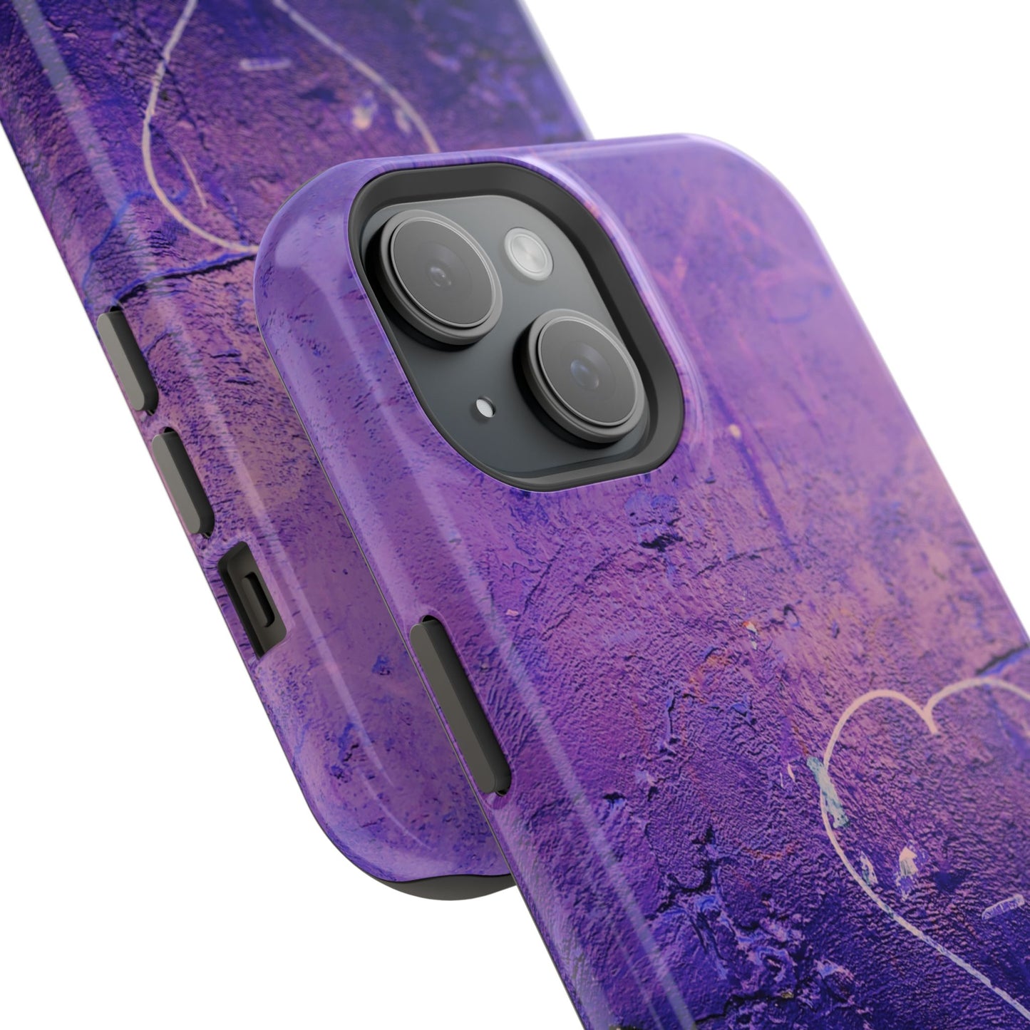 Purple Heart Wall MagSafe® Compatible Tough Case for iPhone