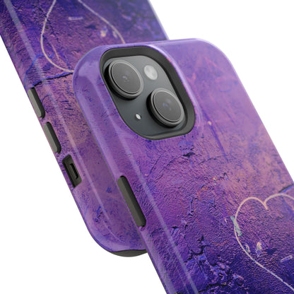 Purple Heart Wall MagSafe® Compatible Tough Case for iPhone