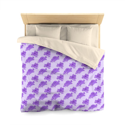 Royal Orchid Peonies Microfiber Duvet Cover