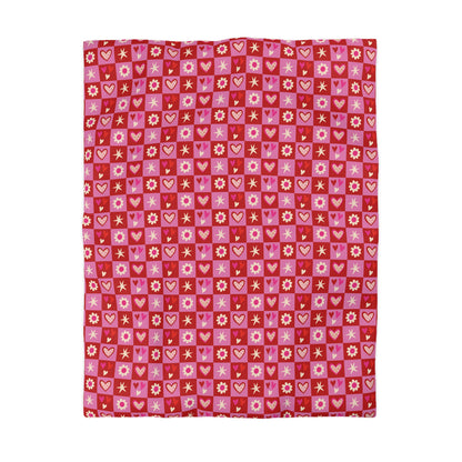 Valentine Toss Microfiber Duvet Cover