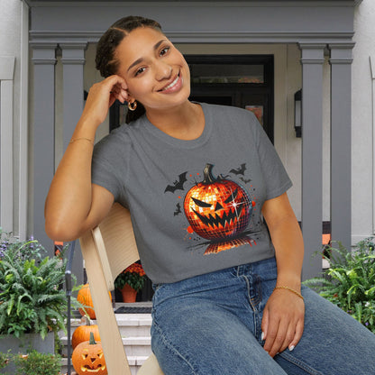 Orange Disco Pumpkin Adult T-shirt