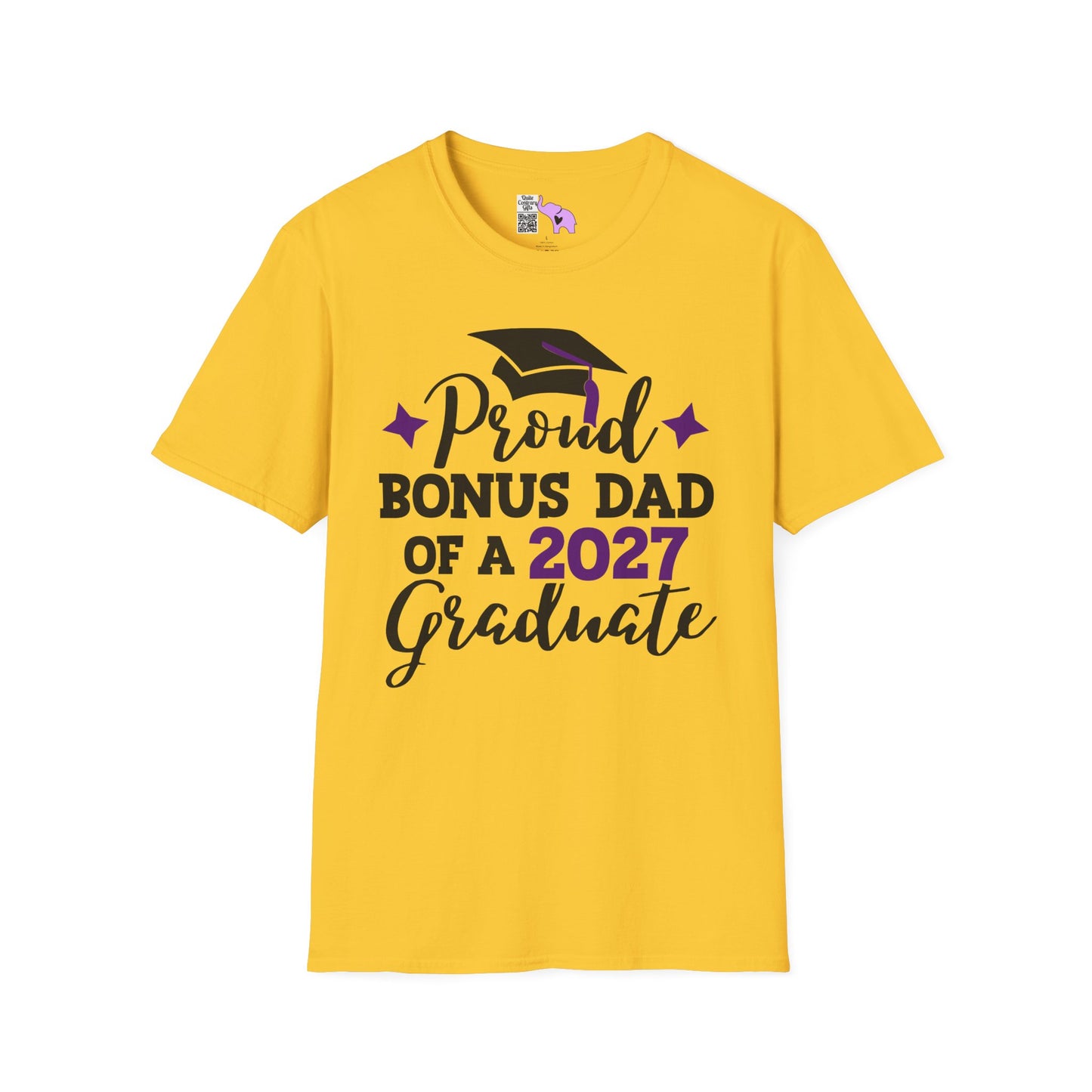 Proud Bonus Dad of a 2027 Graduate Adult T-shirt