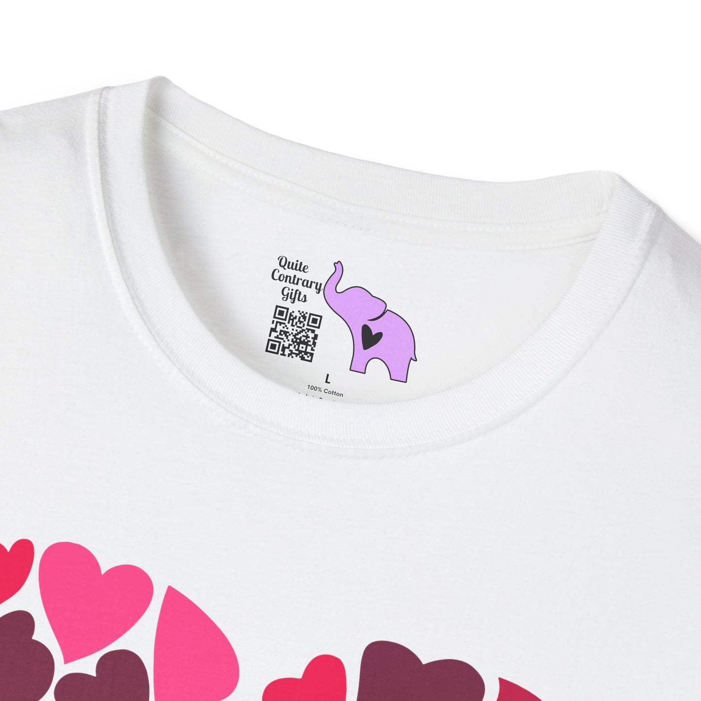 Hearts Within A Heart Adult T-shirt
