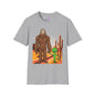 Bigfoot & Alien Adult T-shirt