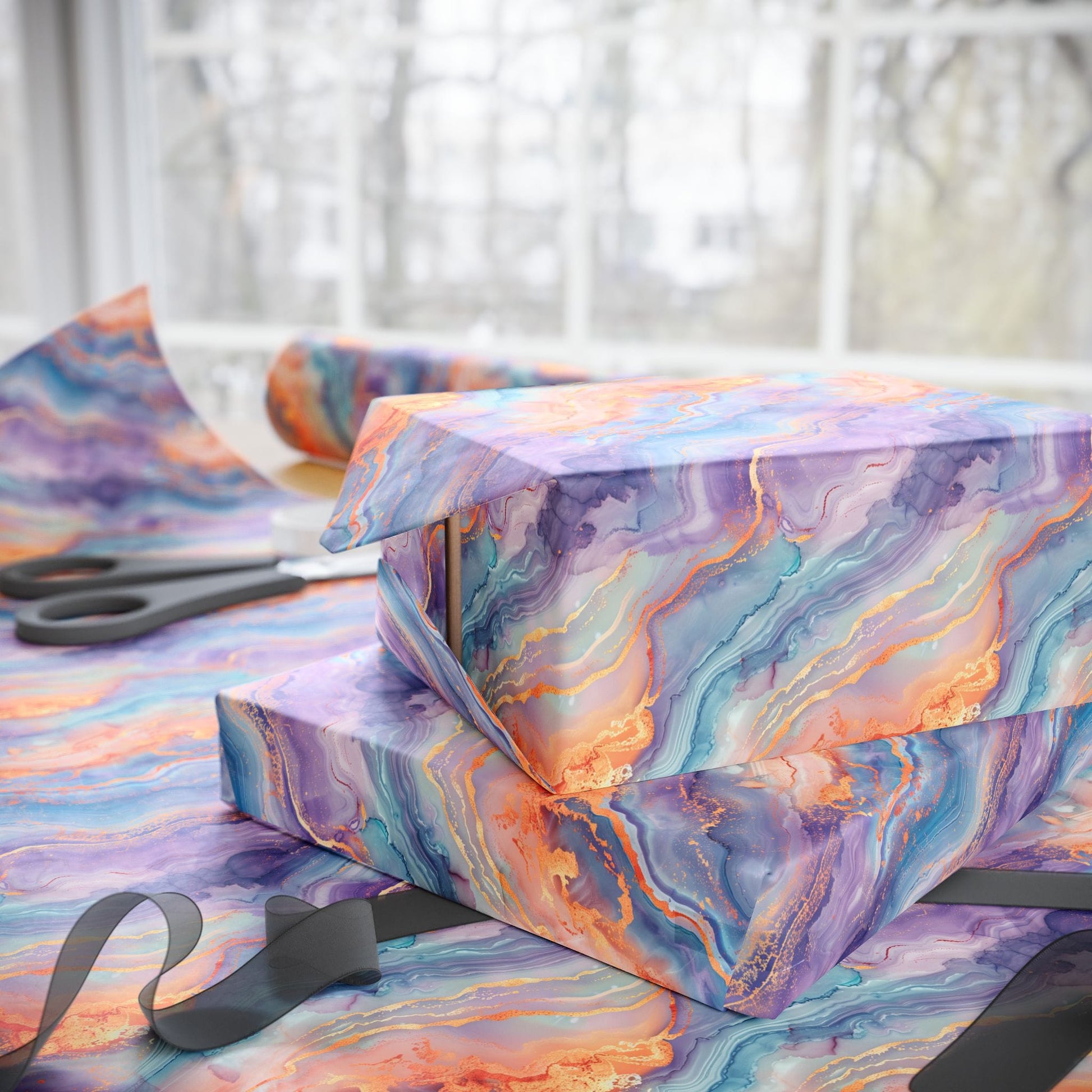 Dreamwave Marble Wrapping Paper