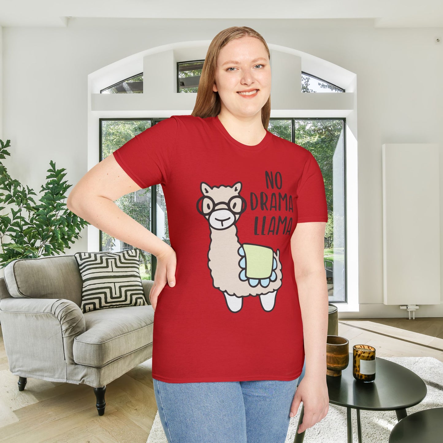 No Drama Llama Adult T-shirt