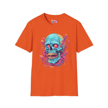 Psycho Skull Adult T-shirt