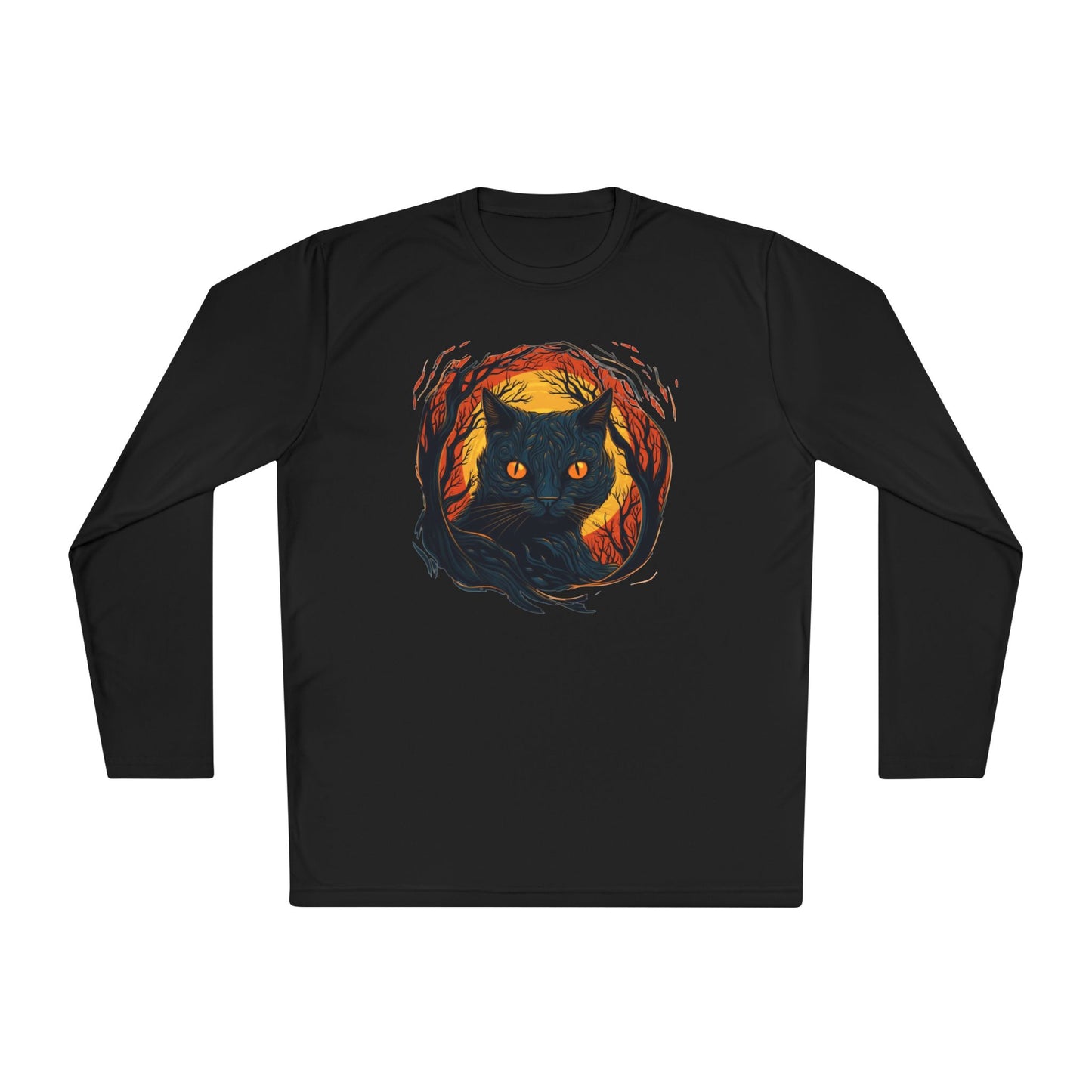 Creepy Black Cats 9 Adult Long Sleeve Tee