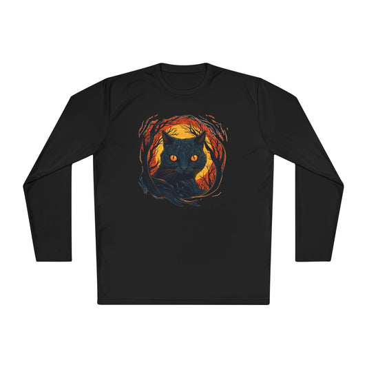 Creepy Black Cats 9 Adult Long Sleeve Tee