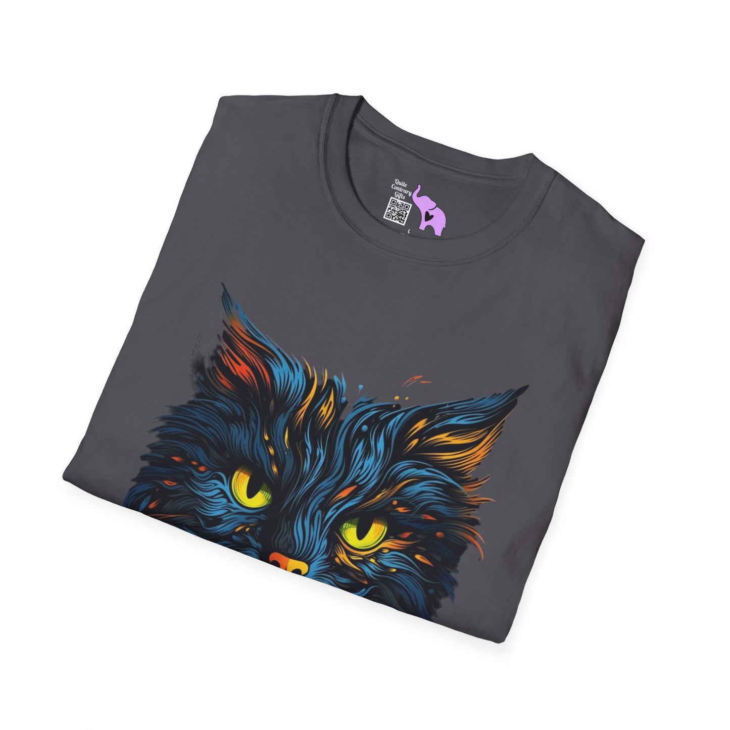 Creepy Black Cats 15 Adult T-shirt