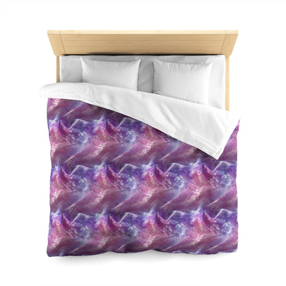 Blush Orchid Sheer & Lace Duvet Bedding Set