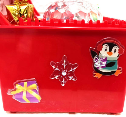 Electric Lid-Opening Christmas Musical Gift Box