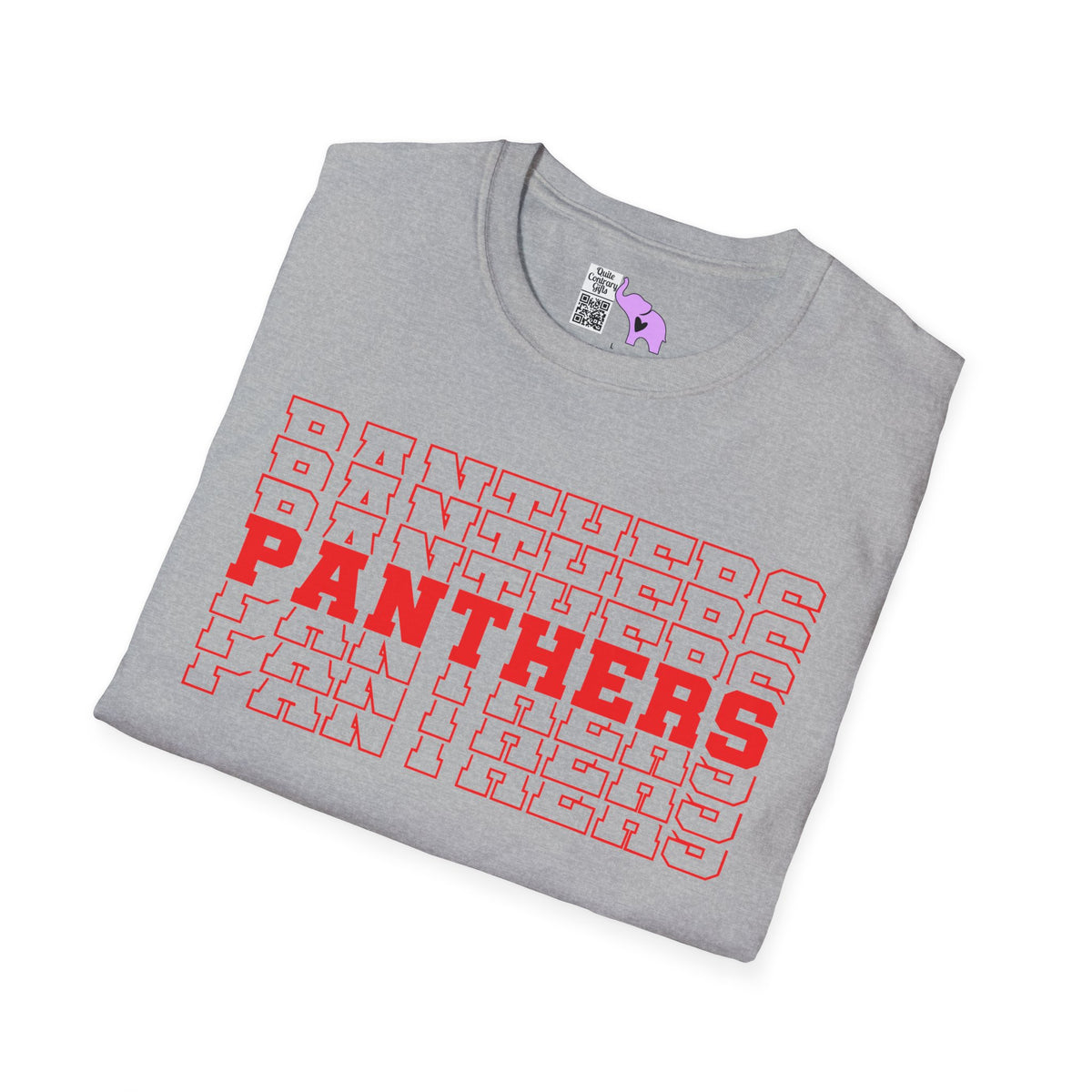 Panthers (Stacked) Adult T-shirt