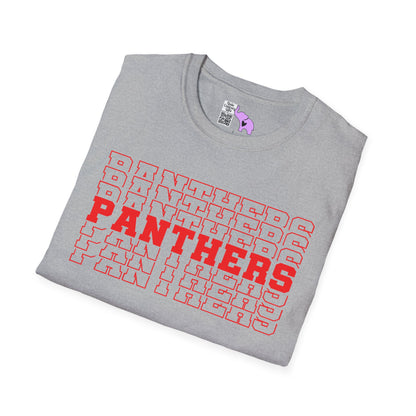Panthers (Stacked) Adult T-shirt