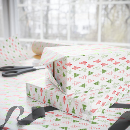 Merry Little Trees Wrapping Paper