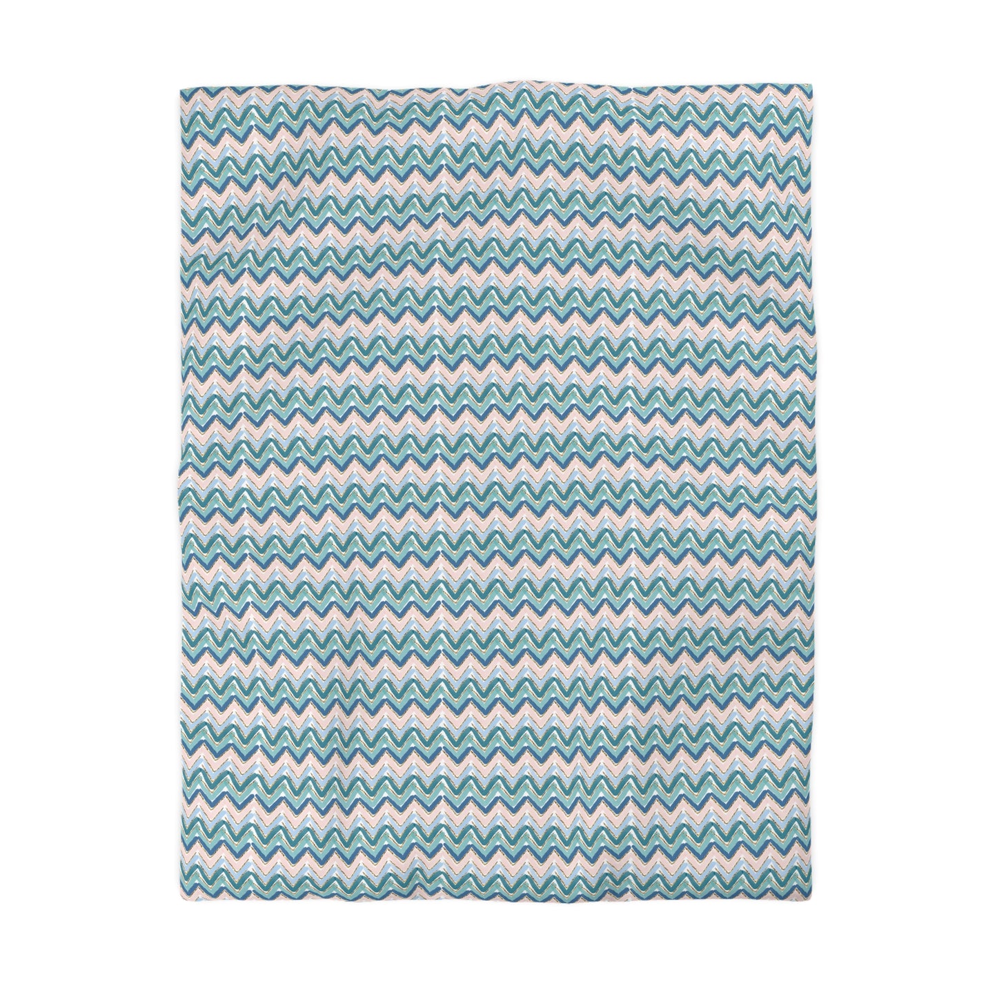 Serene Chevron Microfiber Duvet Cover