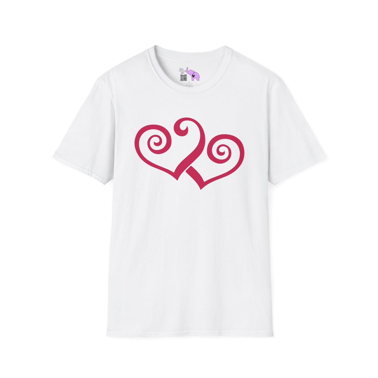 Double Hearts Adult T-shirt