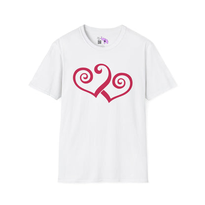Double Hearts Adult T-shirt