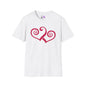 Double Hearts Adult T-shirt