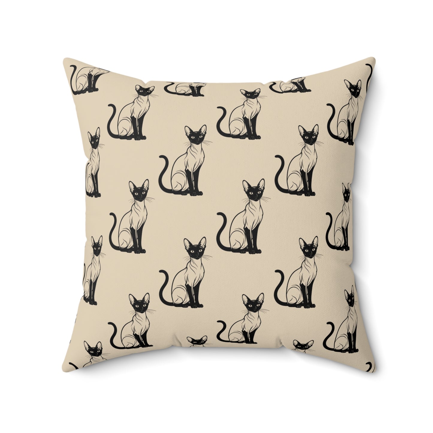 Siamese Charm – Sandy Dune Throw Pillow