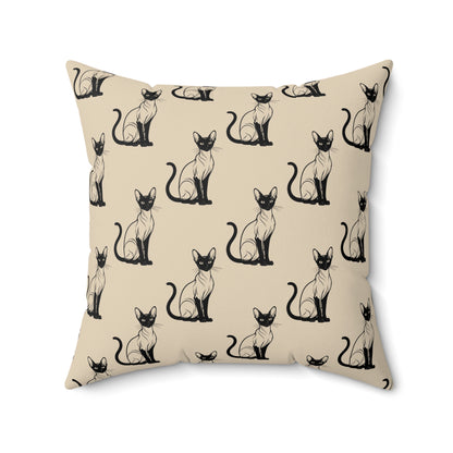 Siamese Charm – Sandy Dune Throw Pillow