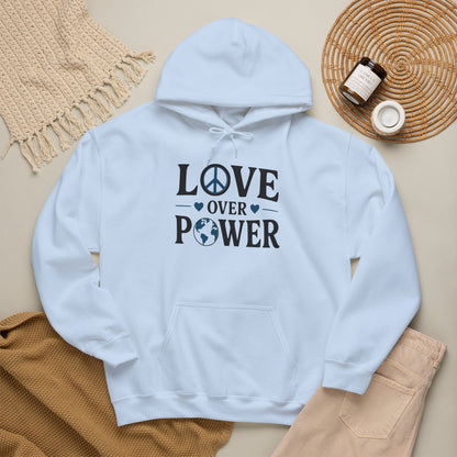 ""When the Power of Love Overcomes the Love of Power, the World Will Know Peace Heavy Blend™ Hooded Sweatshirt