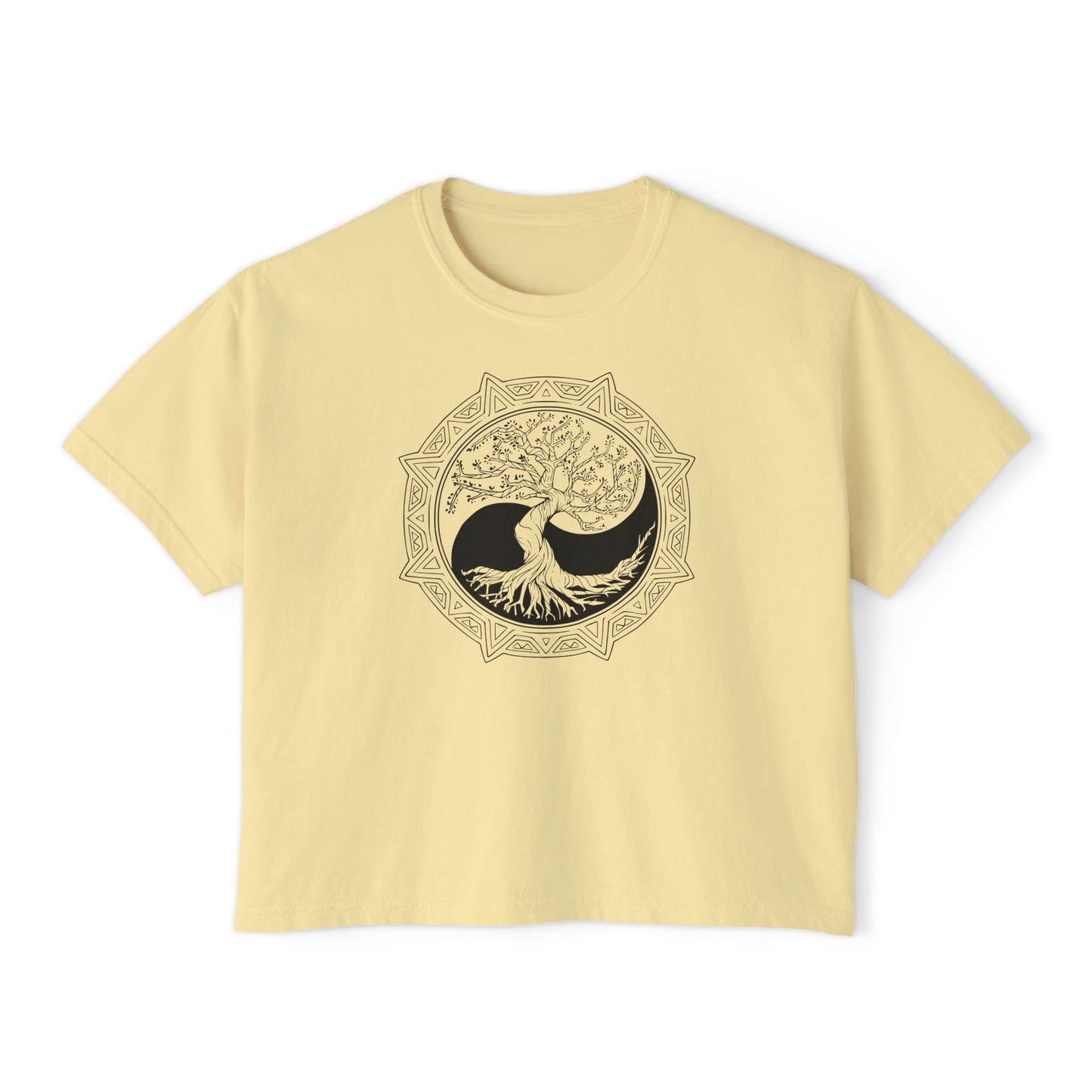 Tree of Life Yin Yang 6 Women's Boxy Tee