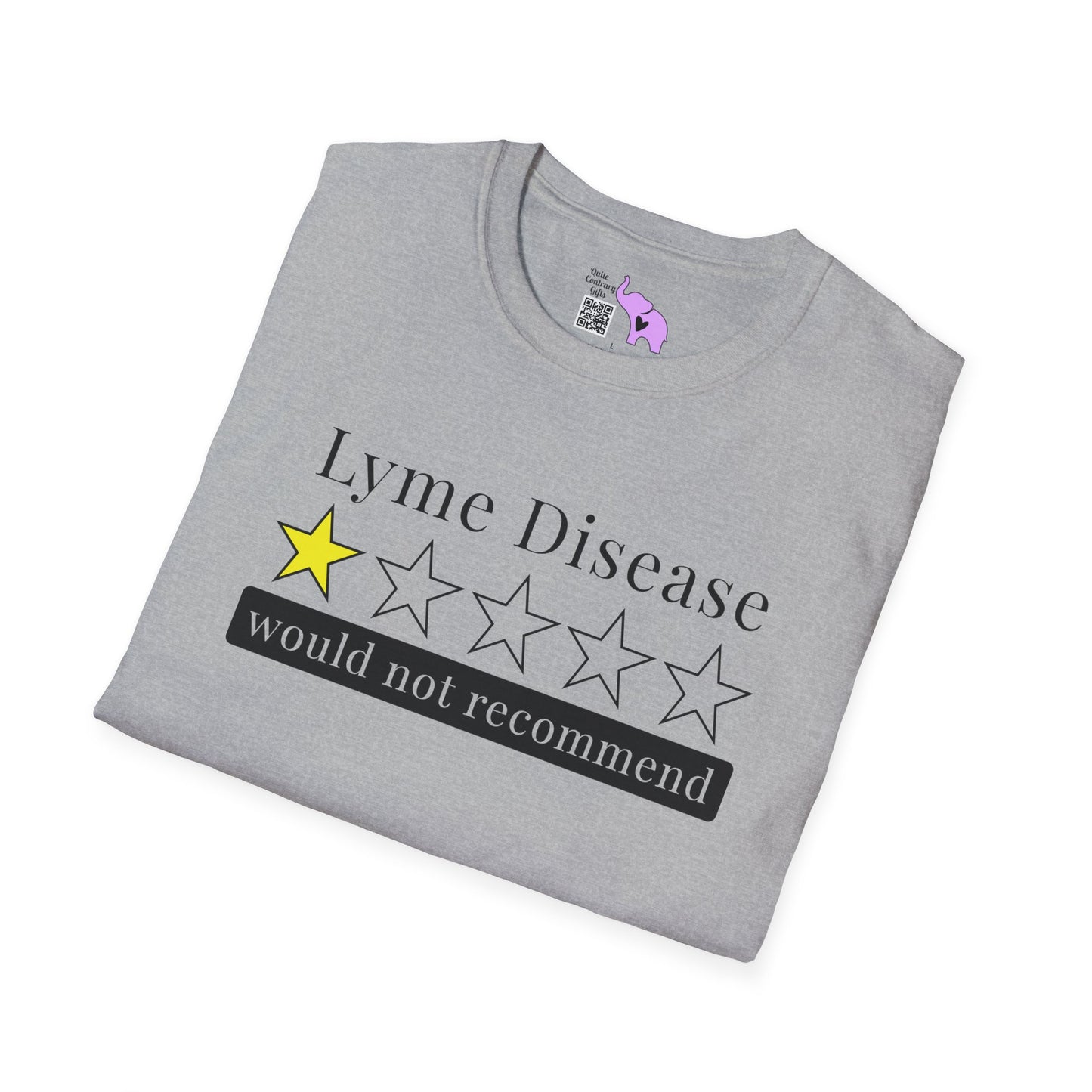 Lyme Disease 1 Star Would Not Recommend Adult T-shirt
