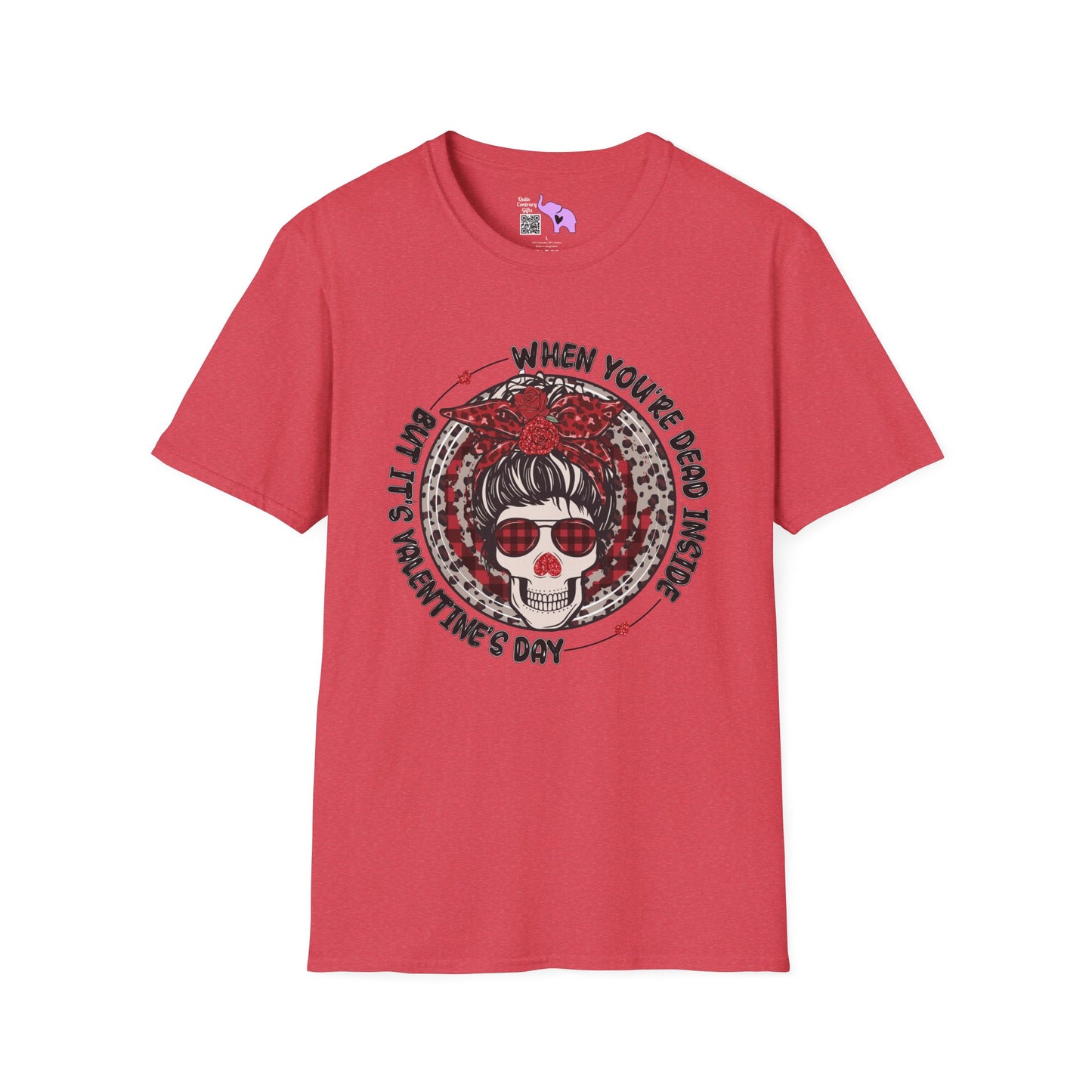 When You're Dead Inside But It's Valentine's Day Adult T-shirt